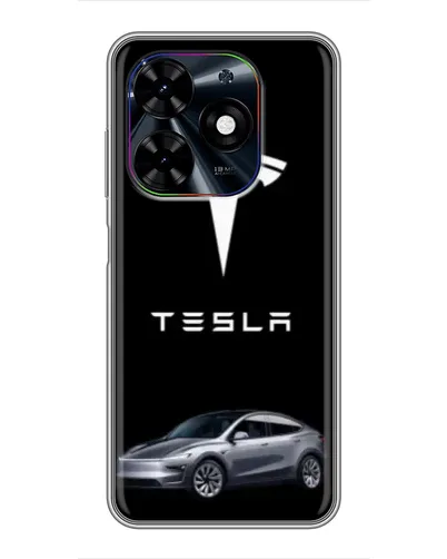 Чехол для TECNO Spark Go 2024 (BG6) с картинкой «Tesla Model Y» Чехол для TECNO Spark Go 2024 (BG6) с картинкой «Tesla Model Y»