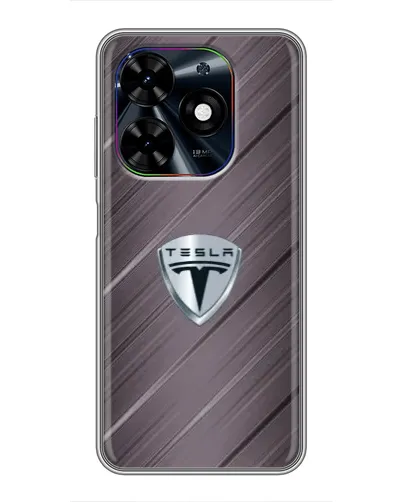 Чехол для TECNO Spark Go 2024 (BG6) с картинкой «Металлическая текстура Tesla» Чехол для TECNO Spark Go 2024 (BG6) с картинкой «Металлическая текстура Tesla»