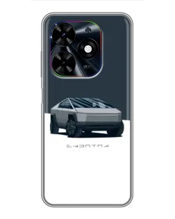 Чехол для TECNO Spark Go 2024 (BG6) с картинкой «Серебристый Cybertruck Tesla» Чехол для TECNO Spark Go 2024 (BG6) с картинкой «Серебристый Cybertruck Tesla»