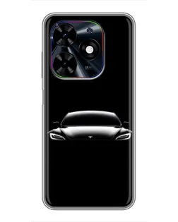Чехол для TECNO Spark Go 2024 (BG6) с картинкой «Фары Tesla Night» Чехол для TECNO Spark Go 2024 (BG6) с картинкой «Фары Tesla Night»