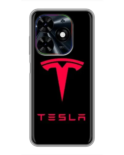 Чехол для TECNO Spark Go 2024 (BG6) с картинкой «Tesla Red Logo» Чехол для TECNO Spark Go 2024 (BG6) с картинкой «Tesla Red Logo»