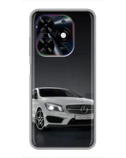 Чехол для TECNO Spark Go 2024 (BG6) с картинкой «Mercedes AMG GT Silver» Чехол для TECNO Spark Go 2024 (BG6) с картинкой «Mercedes AMG GT Silver»