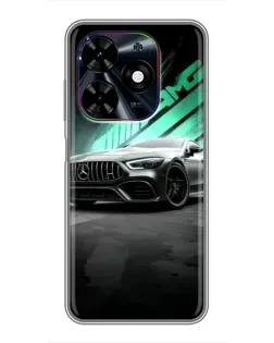 Чехол для TECNO Spark Go 2024 (BG6) с картинкой «Темный Mercedes AMG»
