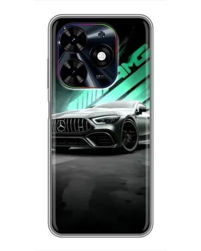 Чехол для TECNO Spark Go 2024 (BG6) с картинкой «Темный Mercedes AMG»