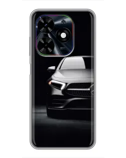 Чехол для TECNO Spark Go 2024 (BG6) с картинкой «Свет фар Mercedes»