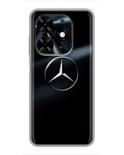Чехол для TECNO Spark Go 2024 (BG6) с картинкой «Mercedes на металле»