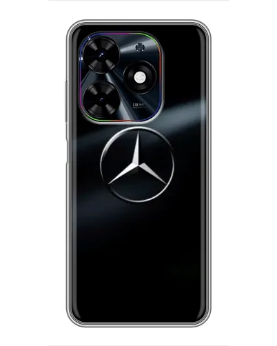 Чехол для TECNO Spark Go 2024 (BG6) с картинкой «Mercedes на металле» Чехол для TECNO Spark Go 2024 (BG6) с картинкой «Mercedes на металле»