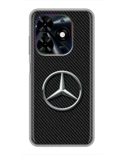 Чехол для TECNO Spark Go 2024 (BG6) с картинкой «Карбоновый Mercedes стиль»