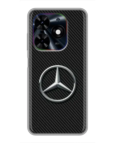 Чехол для TECNO Spark Go 2024 (BG6) с картинкой «Карбоновый Mercedes стиль» Чехол для TECNO Spark Go 2024 (BG6) с картинкой «Карбоновый Mercedes стиль»