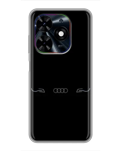 Чехол для TECNO Spark Go 2024 (BG6) с картинкой «Audi — световой подпись» Чехол для TECNO Spark Go 2024 (BG6) с картинкой «Audi — световой подпись»
