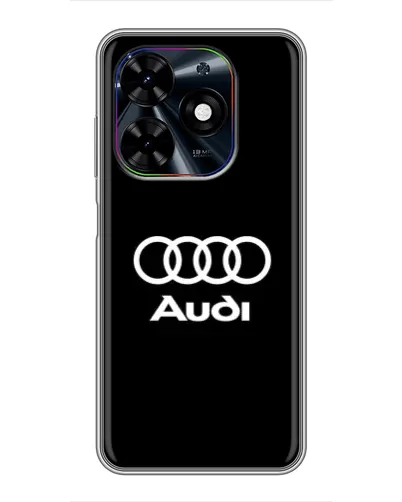 Чехол для TECNO Spark Go 2024 (BG6) с картинкой «Классическое лого Audi» Чехол для TECNO Spark Go 2024 (BG6) с картинкой «Классическое лого Audi»