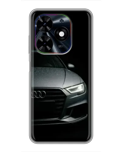 Чехол для TECNO Spark Go 2024 (BG6) с картинкой «Audi — детализация кузова» Чехол для TECNO Spark Go 2024 (BG6) с картинкой «Audi — детализация кузова»