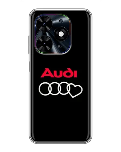 Чехол для TECNO Spark Go 2024 (BG6) с картинкой «Логотип Audi Heart» Чехол для TECNO Spark Go 2024 (BG6) с картинкой «Логотип Audi Heart»