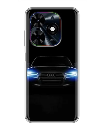 Чехол для TECNO Spark Go 2024 (BG6) с картинкой «Audi в неоне» Чехол для TECNO Spark Go 2024 (BG6) с картинкой «Audi в неоне»