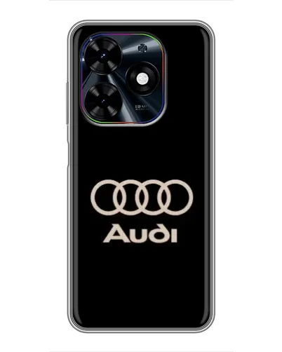 Чехол для TECNO Spark Go 2024 (BG6) с картинкой «Audi — золотой логотип» Чехол для TECNO Spark Go 2024 (BG6) с картинкой «Audi — золотой логотип»