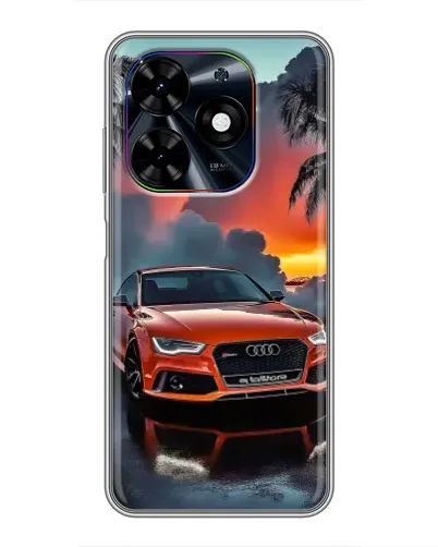 Чехол для TECNO Spark Go 2024 (BG6) с картинкой «Audi — закат» Чехол для TECNO Spark Go 2024 (BG6) с картинкой «Audi — закат»