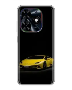 Чехол для TECNO Spark Go 2024 (BG6) с картинкой «Lamborghini желтый акцент» Чехол для TECNO Spark Go 2024 (BG6) с картинкой «Lamborghini желтый акцент»