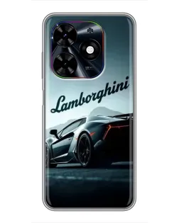 Чехол для TECNO Spark Go 2024 (BG6) с картинкой «Классическая надпись Lamborghini» Чехол для TECNO Spark Go 2024 (BG6) с картинкой «Классическая надпись Lamborghini»