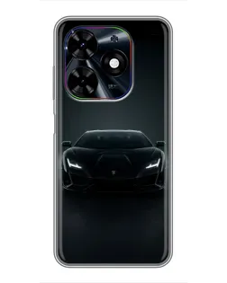 Чехол для TECNO Spark Go 2024 (BG6) с картинкой «Черный Lamborghini Aventador» Чехол для TECNO Spark Go 2024 (BG6) с картинкой «Черный Lamborghini Aventador»