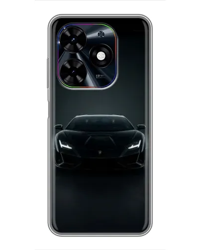 Чехол для TECNO Spark Go 2024 (BG6) с картинкой «Черный Lamborghini Aventador» Чехол для TECNO Spark Go 2024 (BG6) с картинкой «Черный Lamborghini Aventador»