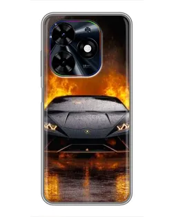 Чехол для TECNO Spark Go 2024 (BG6) с картинкой «Lamborghini в огне» Чехол для TECNO Spark Go 2024 (BG6) с картинкой «Lamborghini в огне»