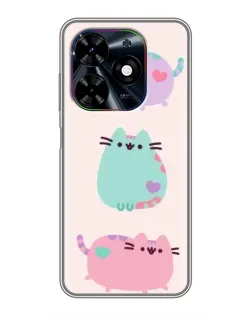 Чехол для TECNO Spark Go 2024 (BG6) с картинкой «Pusheen трио» Чехол для TECNO Spark Go 2024 (BG6) с картинкой «Pusheen трио»