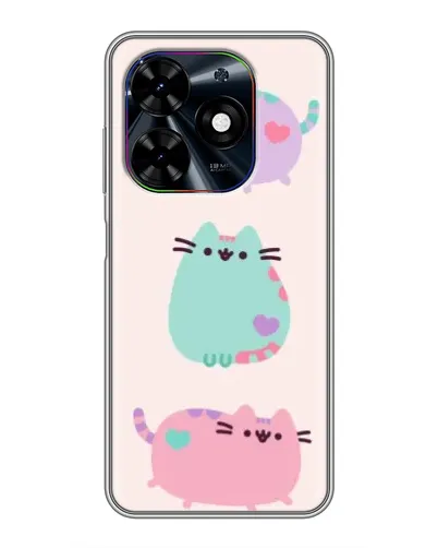 Чехол для TECNO Spark Go 2024 (BG6) с картинкой «Pusheen трио» Чехол для TECNO Spark Go 2024 (BG6) с картинкой «Pusheen трио»