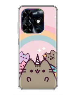 Чехол для TECNO Spark Go 2024 (BG6) с картинкой «Единорог Pusheen» Чехол для TECNO Spark Go 2024 (BG6) с картинкой «Единорог Pusheen»