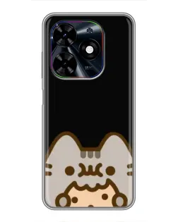Чехол для TECNO Spark Go 2024 (BG6) с картинкой «Пушин на черном» Чехол для TECNO Spark Go 2024 (BG6) с картинкой «Пушин на черном»