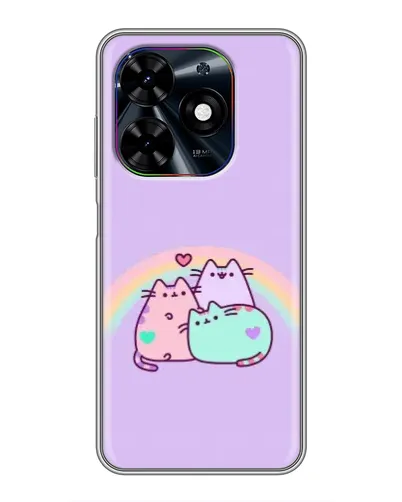 Чехол для TECNO Spark Go 2024 (BG6) с картинкой «Радужные Пушины» Чехол для TECNO Spark Go 2024 (BG6) с картинкой «Радужные Пушины»