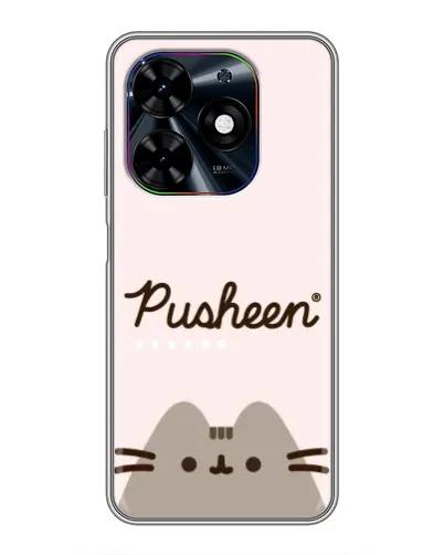 Чехол для TECNO Spark Go 2024 (BG6) с картинкой «Pusheen логотип» Чехол для TECNO Spark Go 2024 (BG6) с картинкой «Pusheen логотип»