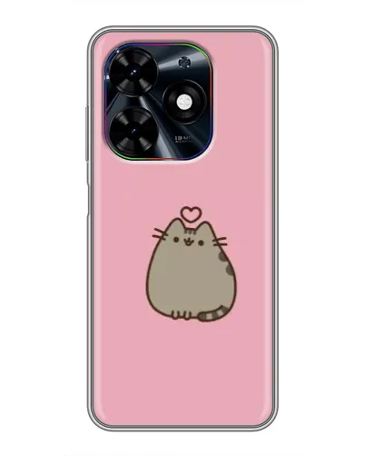 Чехол для TECNO Spark Go 2024 (BG6) с картинкой «Pusheen сердце» Чехол для TECNO Spark Go 2024 (BG6) с картинкой «Pusheen сердце»