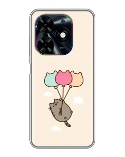 Чехол для TECNO Spark Go 2024 (BG6) с картинкой «Пушин на шариках» Чехол для TECNO Spark Go 2024 (BG6) с картинкой «Пушин на шариках»