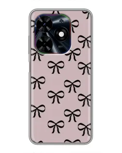 Чехол для TECNO Spark Go 2024 (BG6) с картинкой «Черные бантики» Чехол для TECNO Spark Go 2024 (BG6) с картинкой «Черные бантики»