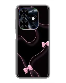 Чехол для TECNO Spark Go 2024 (BG6) с картинкой «Розовые ленты» Чехол для TECNO Spark Go 2024 (BG6) с картинкой «Розовые ленты»