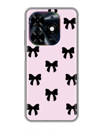 Чехол для TECNO Spark Go 2024 (BG6) с картинкой «Черные банты Coquette» Чехол для TECNO Spark Go 2024 (BG6) с картинкой «Черные банты Coquette»