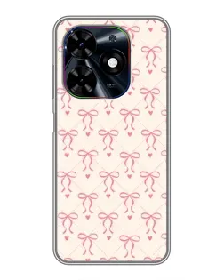 Чехол для TECNO Spark Go 2024 (BG6) с картинкой «Розовые бантики Coquette» Чехол для TECNO Spark Go 2024 (BG6) с картинкой «Розовые бантики Coquette»