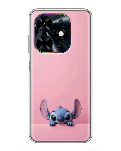 Чехол для TECNO Spark Go 2024 (BG6) с картинкой «Stitch выглядывает»