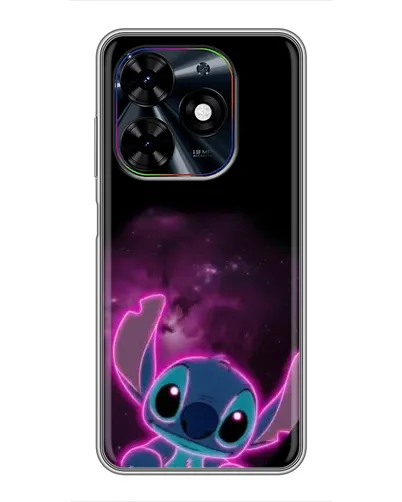 Чехол для TECNO Spark Go 2024 (BG6) с картинкой «Неоновый Stitch»