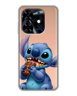 Чехол для TECNO Spark Go 2024 (BG6) с картинкой «Стич ест шоколад» Чехол для TECNO Spark Go 2024 (BG6) с картинкой «Стич ест шоколад»