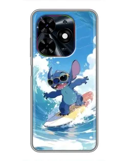 Чехол для TECNO Spark Go 2024 (BG6) с картинкой «Стич на волне» Чехол для TECNO Spark Go 2024 (BG6) с картинкой «Стич на волне»