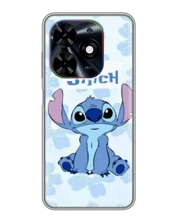 Чехол для TECNO Spark Go 2024 (BG6) с картинкой «Stitch среди цветов» Чехол для TECNO Spark Go 2024 (BG6) с картинкой «Stitch среди цветов»