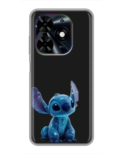 Чехол для TECNO Spark Go 2024 (BG6) с картинкой «Стич на черном»