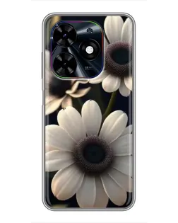 Чехол для TECNO Spark Go 2024 (BG6) с картинкой «Белые маргаритки макро» Чехол для TECNO Spark Go 2024 (BG6) с картинкой «Белые маргаритки макро»