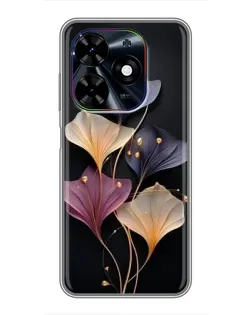 Чехол для TECNO Spark Go 2024 (BG6) с картинкой «Лиловые цветы грации» Чехол для TECNO Spark Go 2024 (BG6) с картинкой «Лиловые цветы грации»