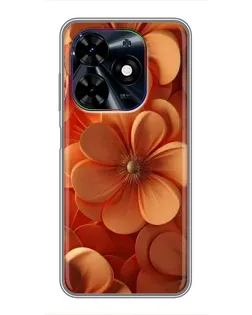 Чехол для TECNO Spark Go 2024 (BG6) с картинкой «Оранжевый макро цветок» Чехол для TECNO Spark Go 2024 (BG6) с картинкой «Оранжевый макро цветок»