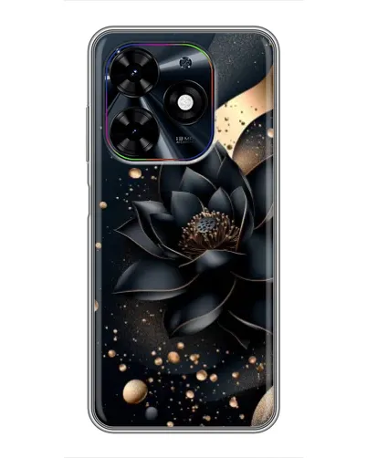 Чехол для TECNO Spark Go 2024 (BG6) с картинкой «Черный лотос» Чехол для TECNO Spark Go 2024 (BG6) с картинкой «Черный лотос»