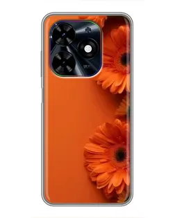 Чехол для TECNO Spark Go 2024 (BG6) с картинкой «Оранжевые герберы» Чехол для TECNO Spark Go 2024 (BG6) с картинкой «Оранжевые герберы»