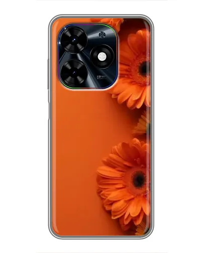 Чехол для TECNO Spark Go 2024 (BG6) с картинкой «Оранжевые герберы» Чехол для TECNO Spark Go 2024 (BG6) с картинкой «Оранжевые герберы»