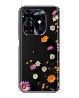 Чехол для TECNO Spark Go 2024 (BG6) с картинкой «Цветочная композиция» Чехол для TECNO Spark Go 2024 (BG6) с картинкой «Цветочная композиция»